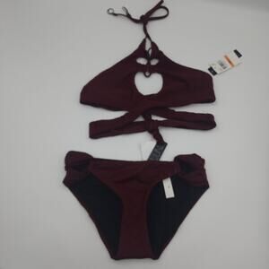 Soluna Swim Wrap Bikini Set in Full Moon Size S